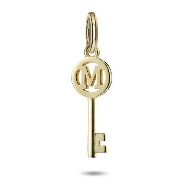 Solo Initial Key in Yellow Gold