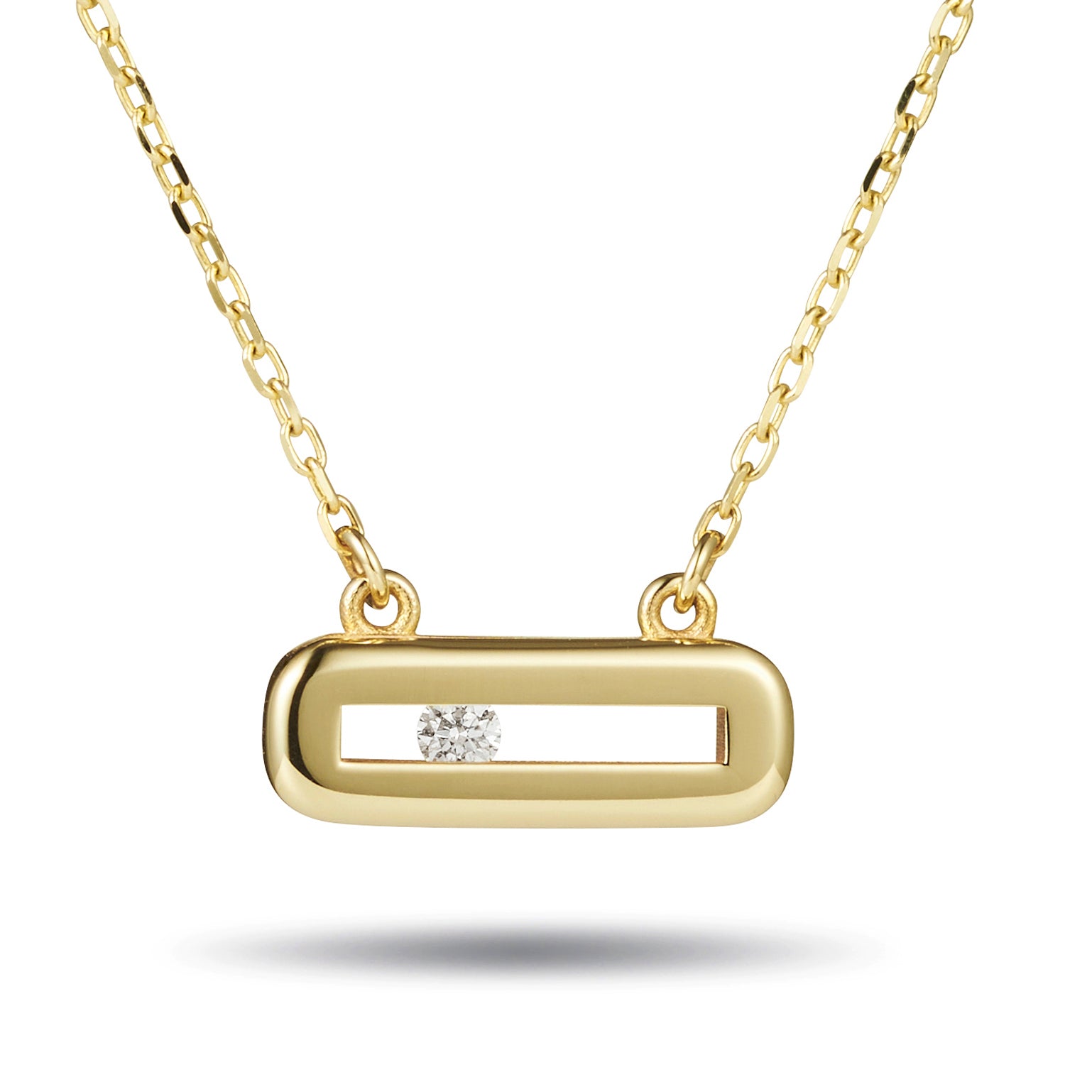 Sliding Diamond Gold Necklace Australia Shop Luke Rose Jewellery Online