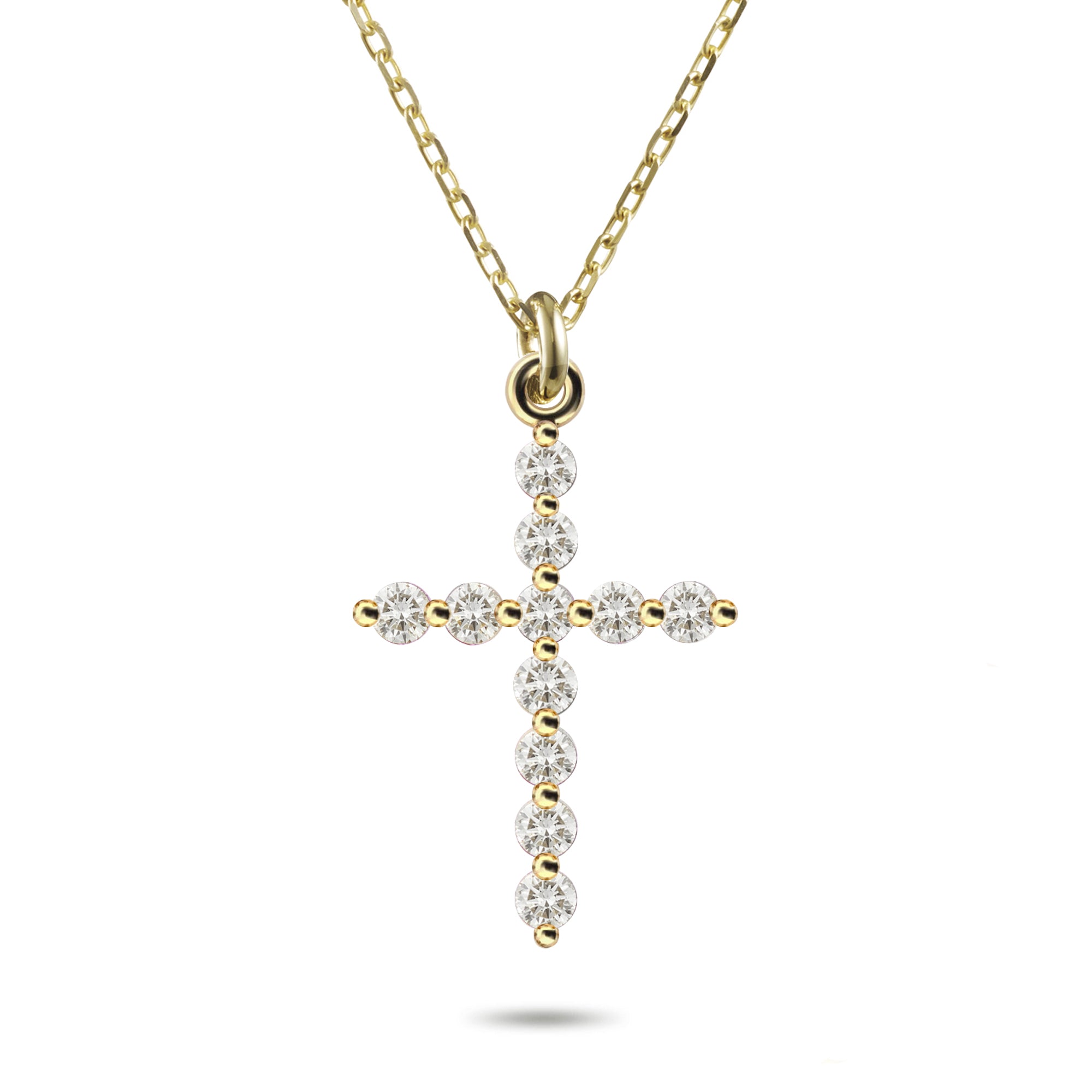 Dainty Diamond Crucifix Necklace Diamond Cross Necklace Australia