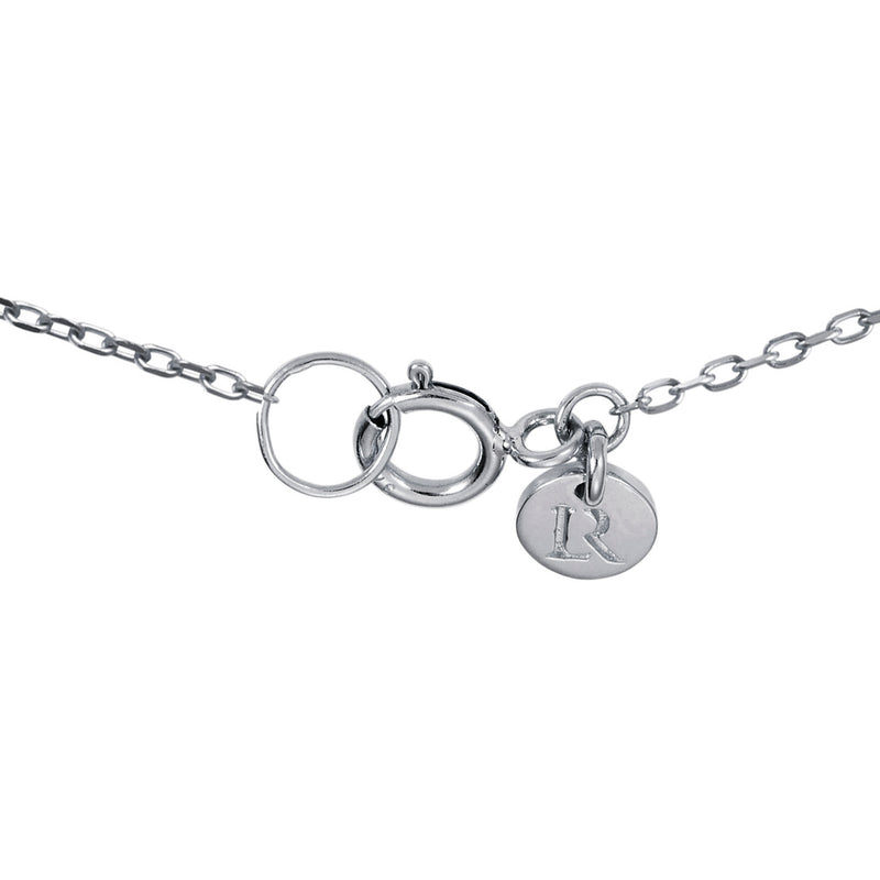 Date Bar Necklace in Platinum