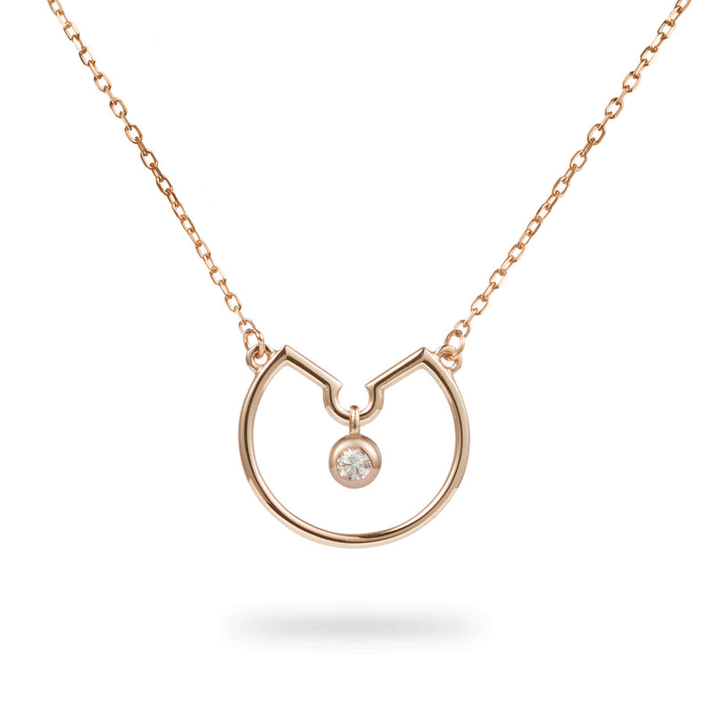 "RTS" Cherished Necklace in Rose Gold