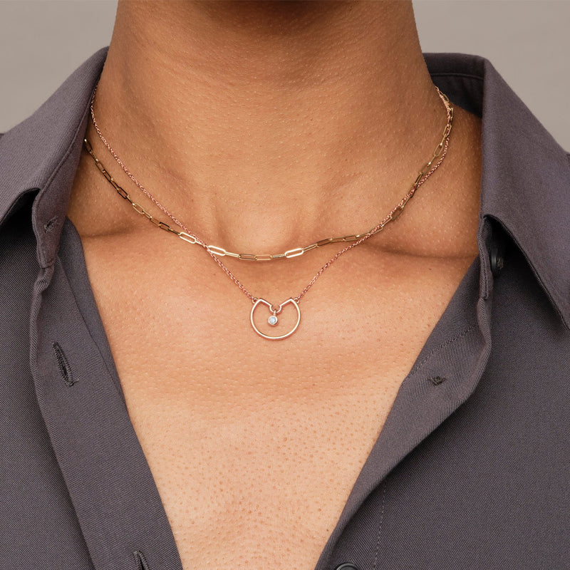 "RTS" Cherished Necklace in Rose Gold