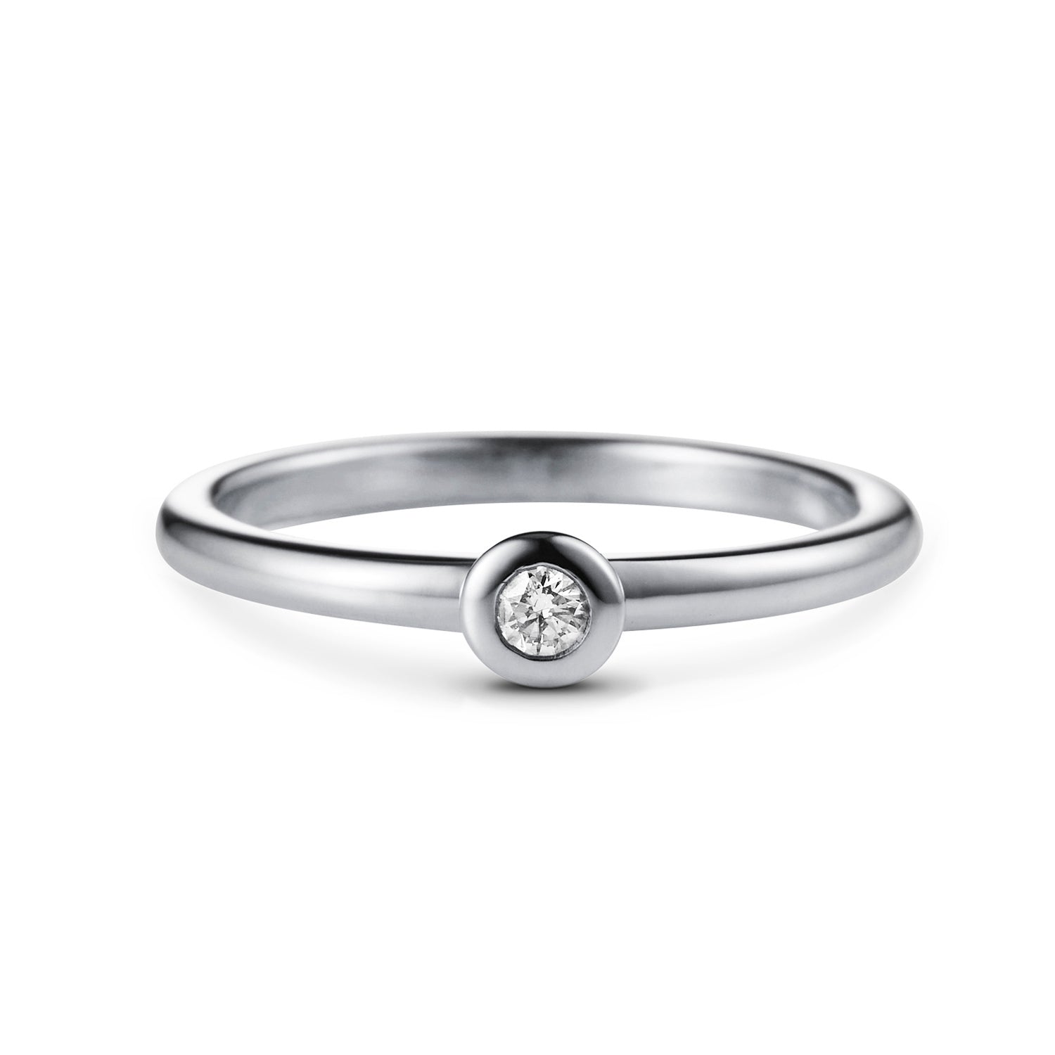 Unique Diamond Stack Ring Solid White Gold | Luke Rose Sliding Diamonds ...