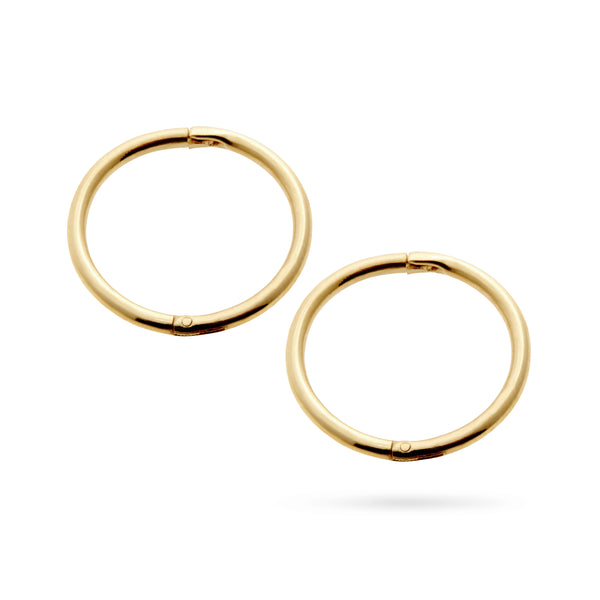 "RTS" Halo Sleeper Earrings in Yellow Gold