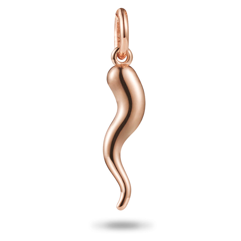 Solo Lucky Horn Pendant in Rose Gold