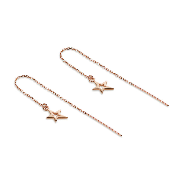 Lucky Star Threaders in Rose Gold