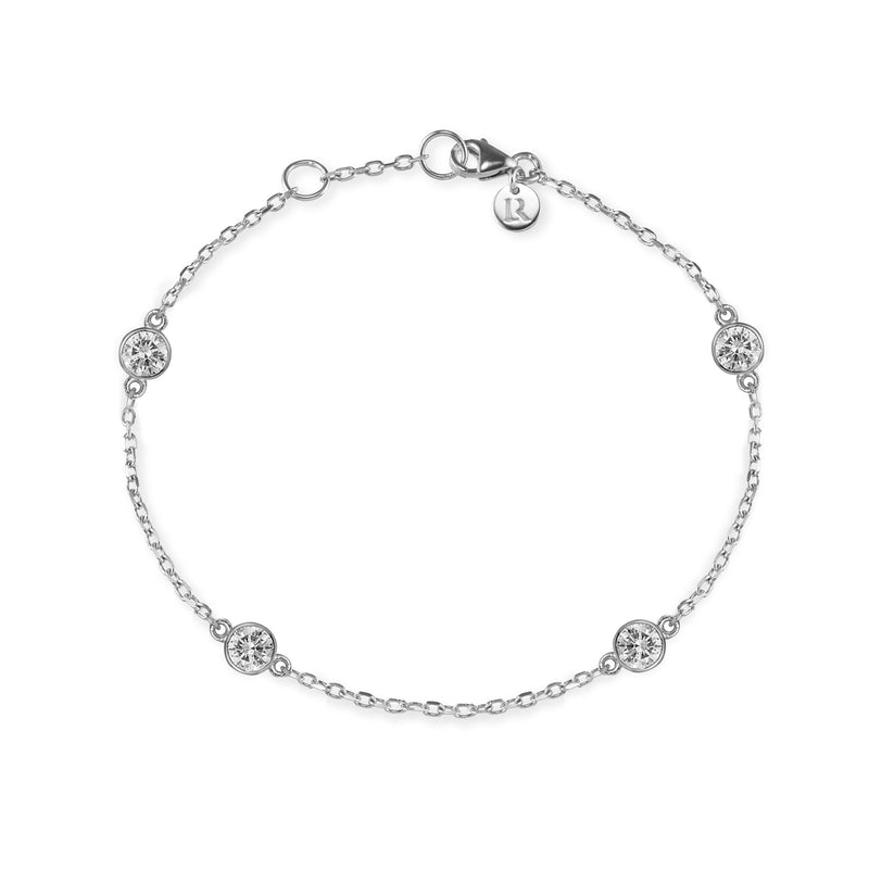 The Large Diamond TREASURE Bracelet in Platinum