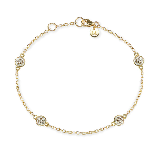 The Large Diamond TREASURE Bracelet in Yellow Gold