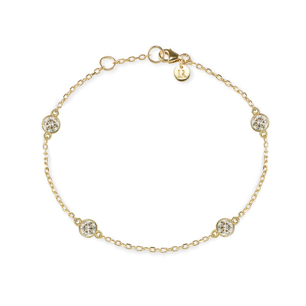 The Large Diamond TREASURE Bracelet in Yellow Gold
