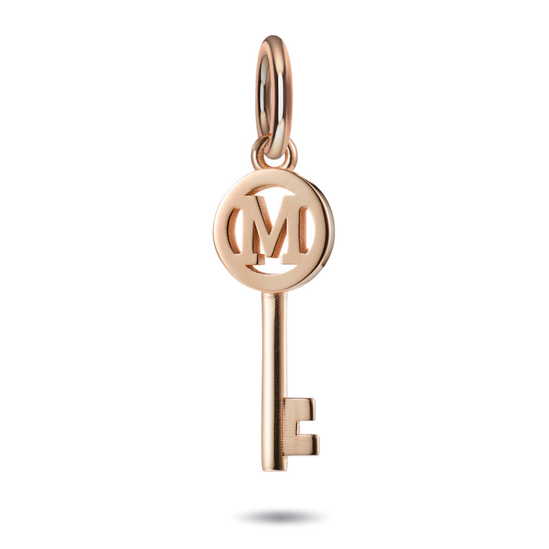 Solo Initial Key in Rose Gold