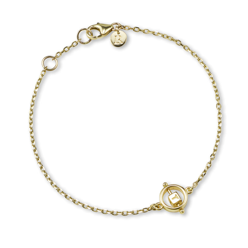 Bespoke 14ct Yellow Gold Abacus Bracelet for Diana