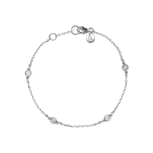 The Small Diamond TREASURE Bracelet in Platinum