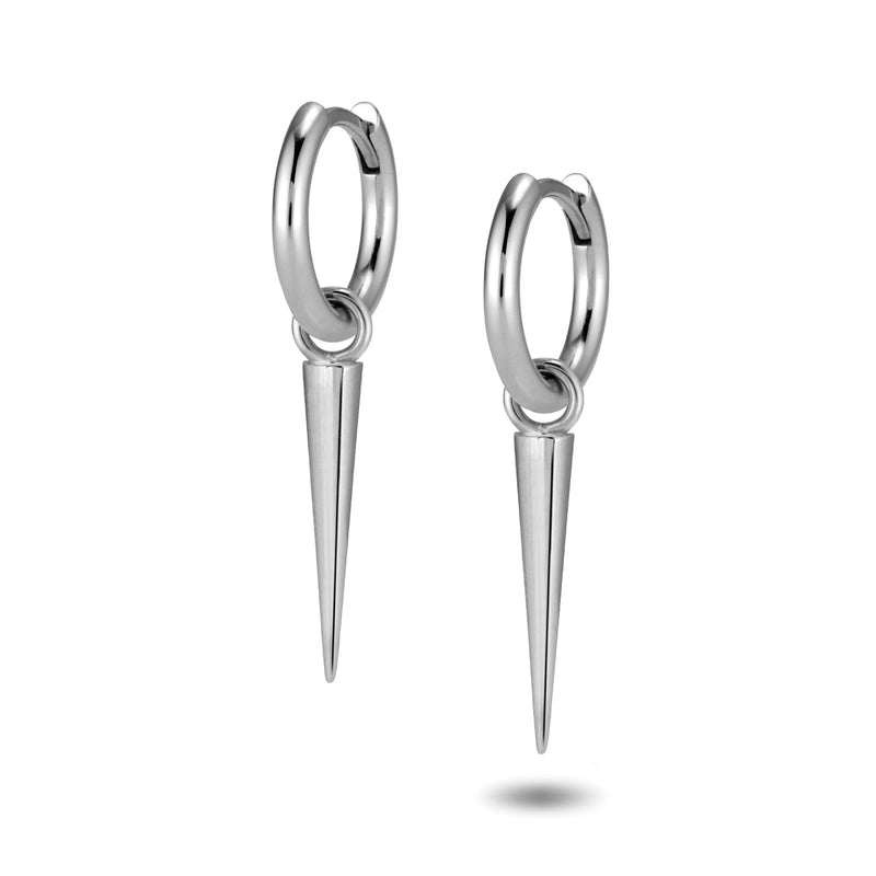 Bespoke Silver Spike Earrings for Simona