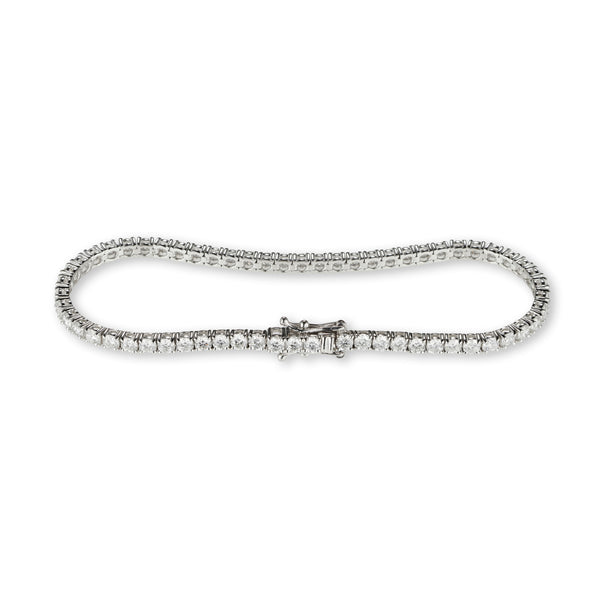 Lab Grown 5.4ct Diamond Tennis Bracelet in 14ct White Gold