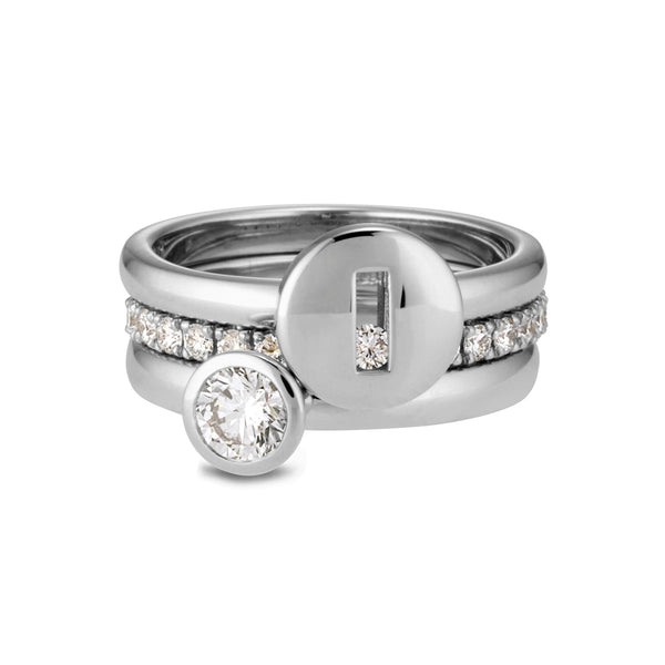 The TREASURE Diamond Eternity Ring in Platinum