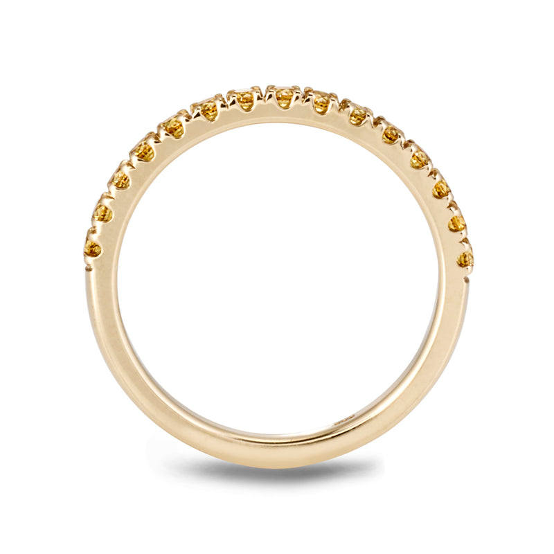 The TREASURE Yellow Sapphire Eternity Ring in Yellow Gold