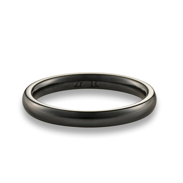 Black Zirconium Narrow Stacking Band