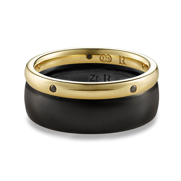 Black Zirconium Wide Band