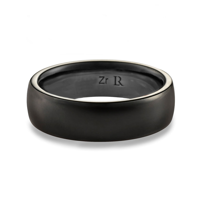 Black Zirconium Wide Band