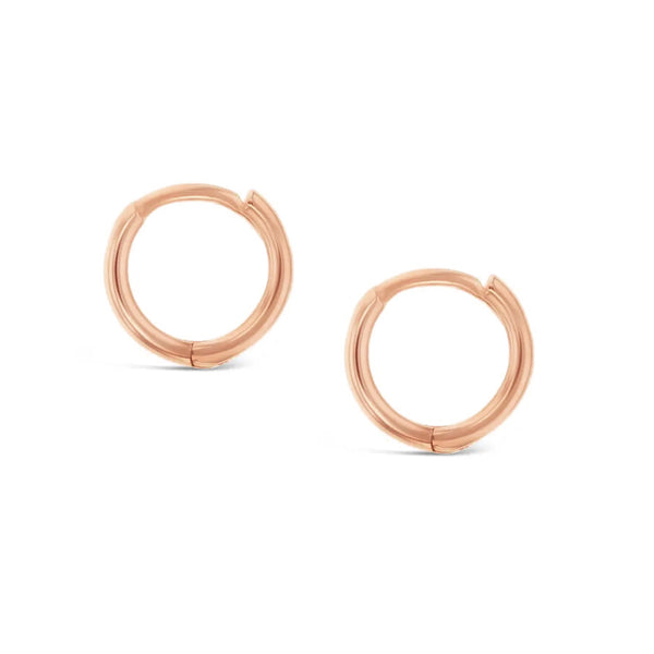 "RTS" Mini Huggie Earrings in Rose Gold