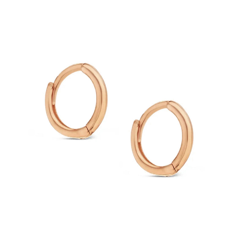 "RTS" Mini Huggie Earrings in Rose Gold