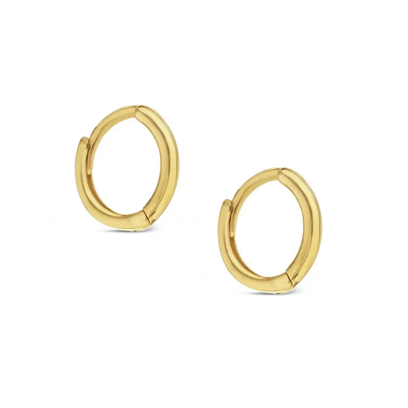 "RTS" Mini Huggie Earrings in Yellow Gold