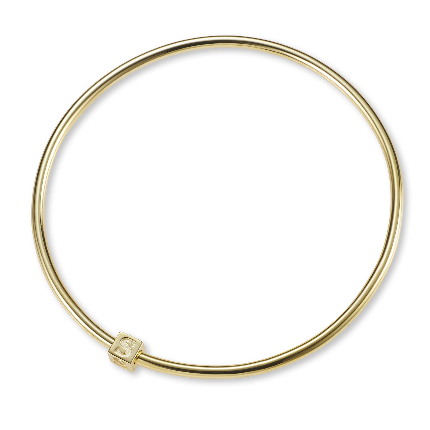 Silver Letter Bangle handmade Australia | LUKE ROSE | Initial Bangles ...
