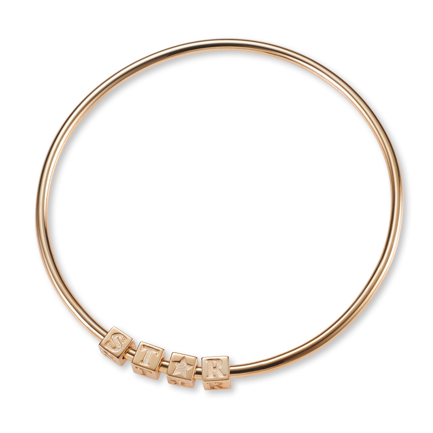 Silver Letter Bangle handmade Australia | LUKE ROSE | Initial Bangles ...