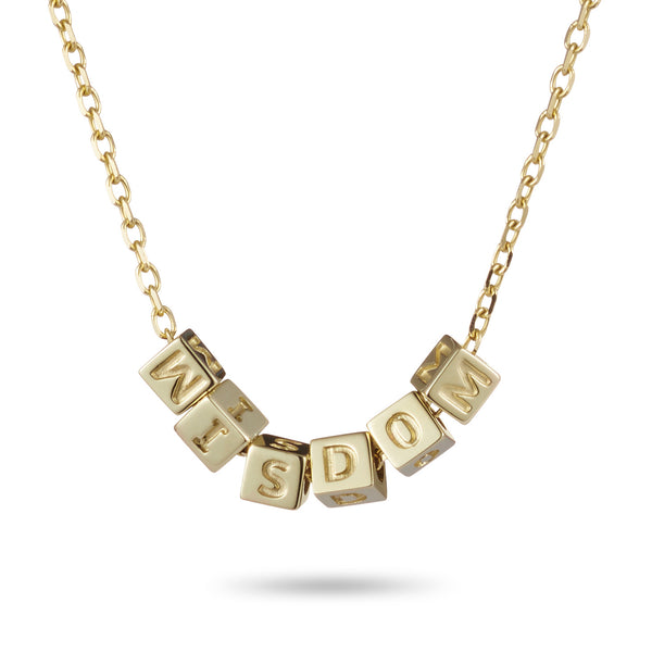 6 Cube Necklace in Yellow Gold