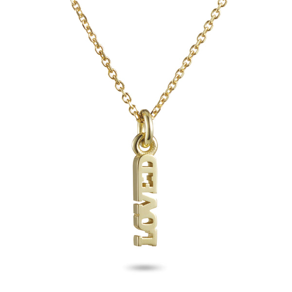 Baby LOVED Necklace in Yellow Gold