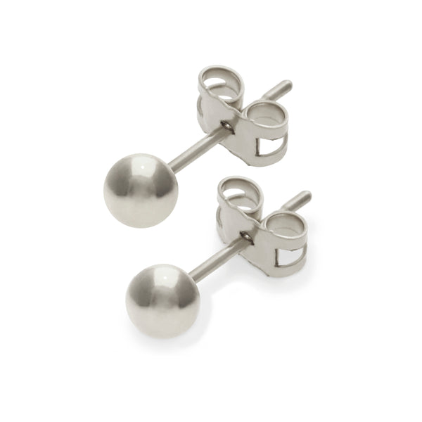 Ball Studs in Sterling Silver