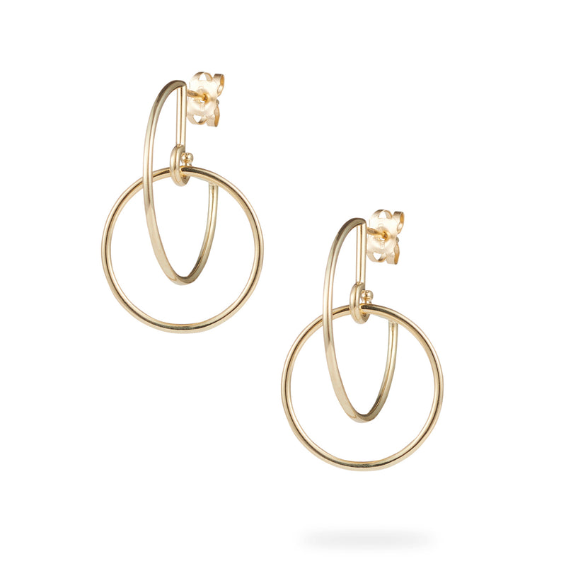 Luke Rose Jewellery rock collection gold hoop earrings