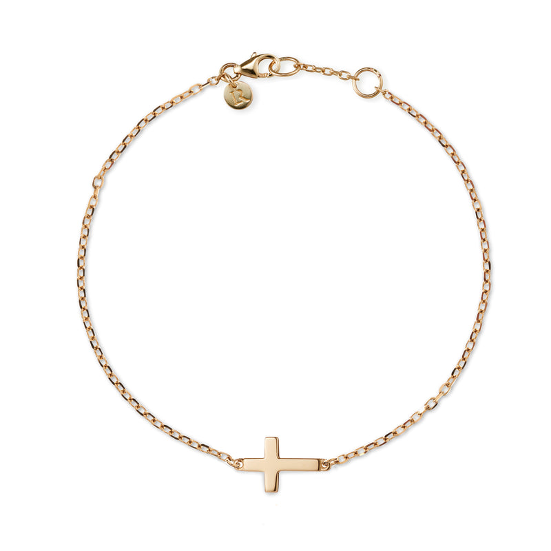 Crucifix Bracelet in Rose Gold