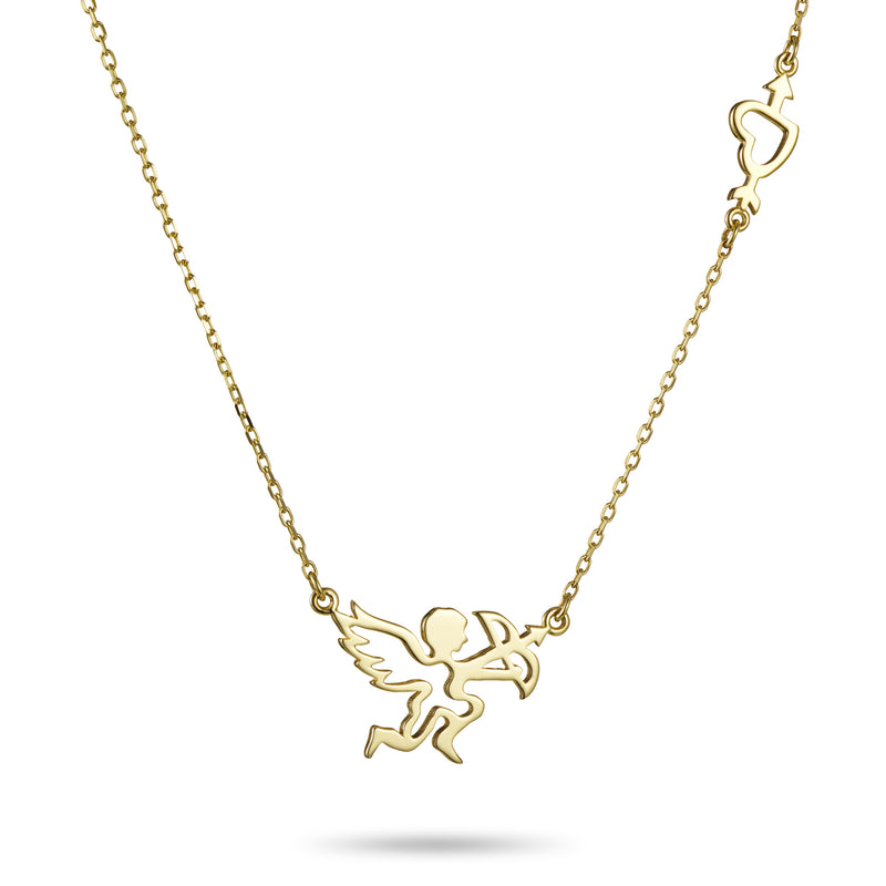 The Cupid Necklace in Yellow Gold