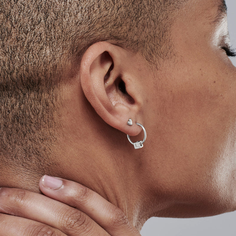 Silver Heart Stud Earrings LUKE ROSE Shop Silver Studs