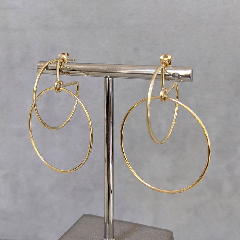 Large Gold Circus Hoops
