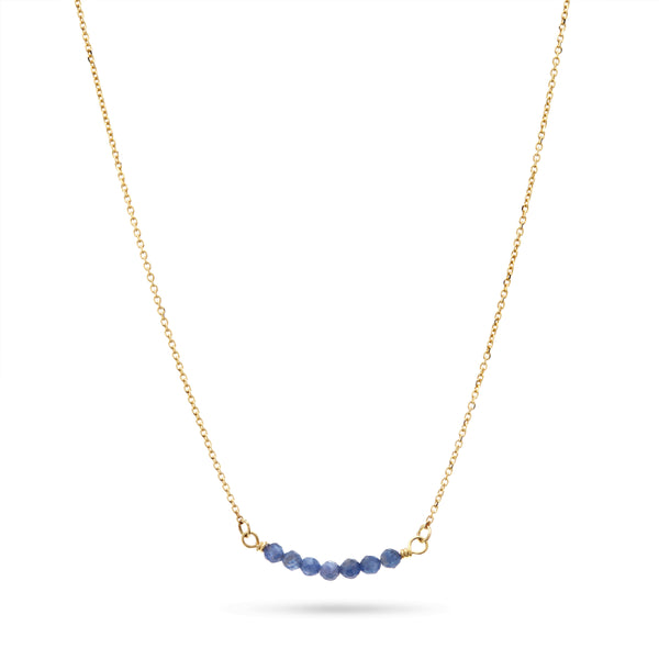 Gold Sapphire Necklace by Luke Rose