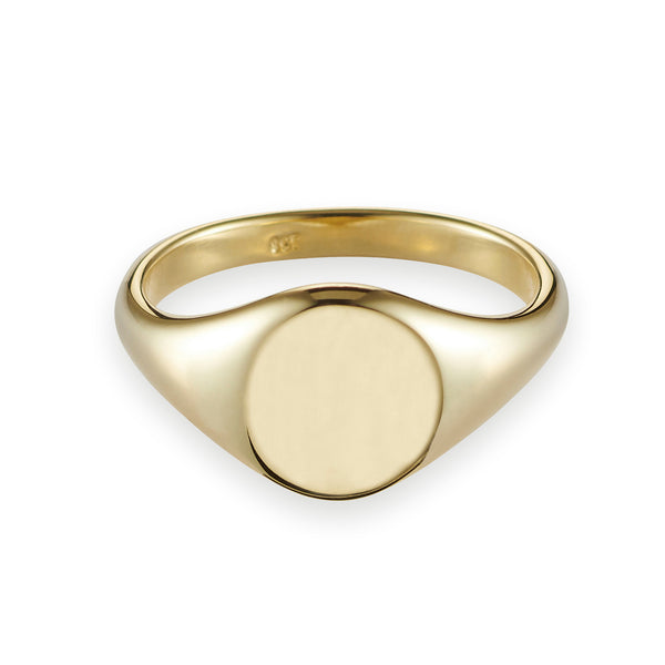 Small Signet Ring in Yellow Gold