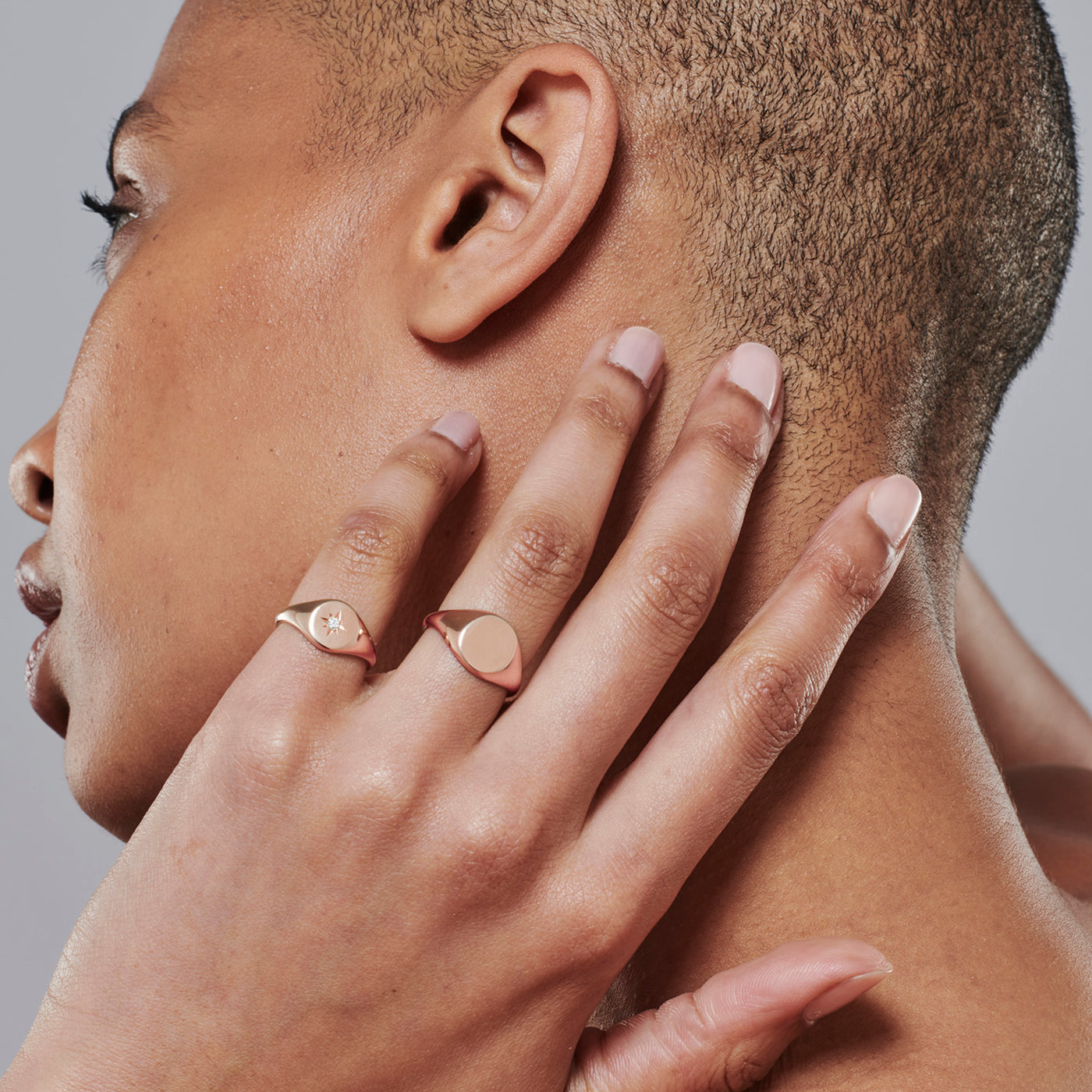 Rose Gold Signet Ring Best Designer Rose Gold Jewellery Online