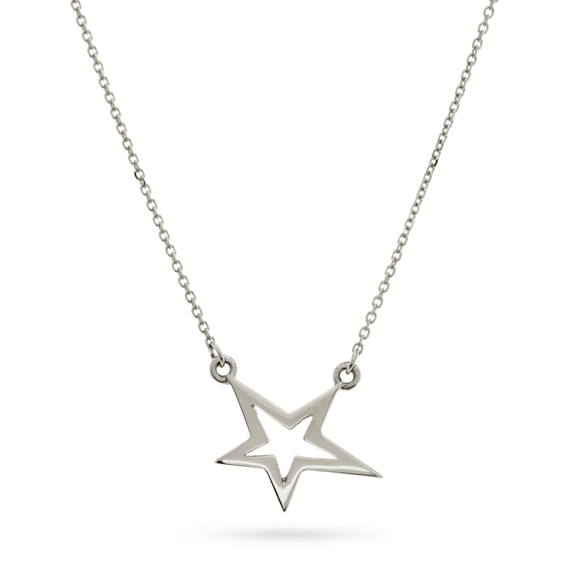 Lucky Star Necklace in Sterling Silver