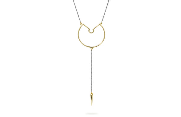 Large Pendulum Hoop Necklace