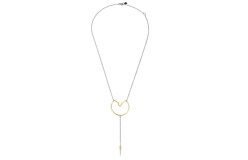 Large Pendulum Hoop Necklace