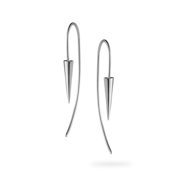 Luke Rose Jewellery pendulum ear wires silver earrings