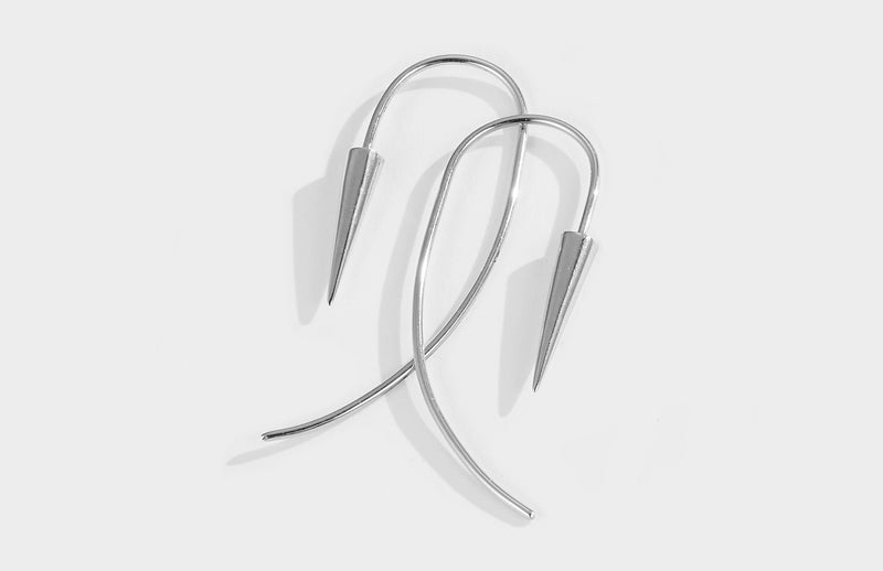 Luke Rose Jewellery pendulum ear wires silver earrings