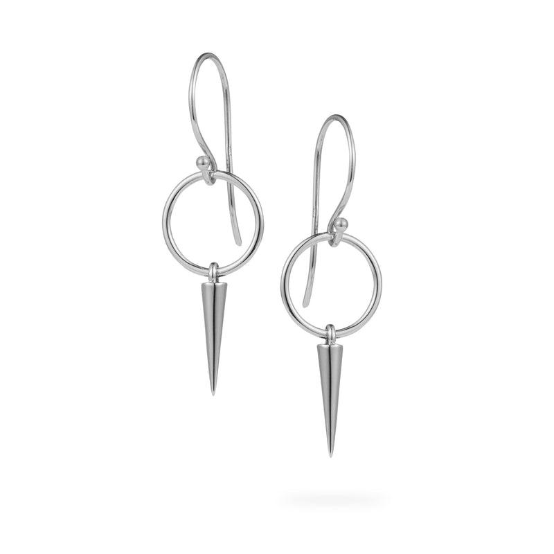 Luke Rose Jewellery silver hoop hook earrings