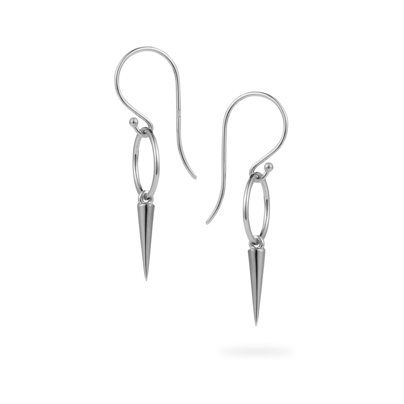 Luke Rose Jewellery silver hoop hook earrings