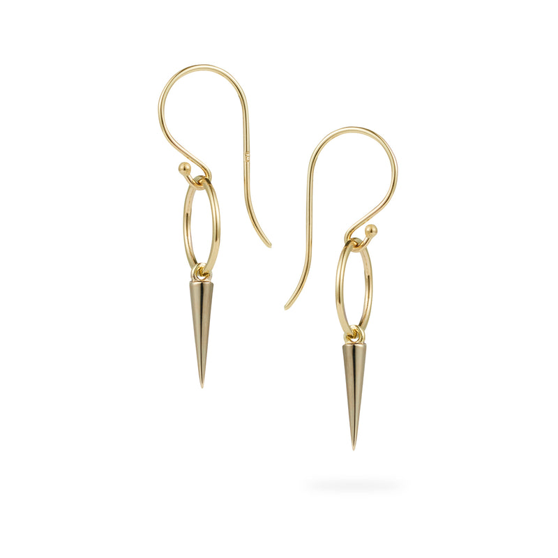 Luke Rose Jewellery gold hooped hook earrings