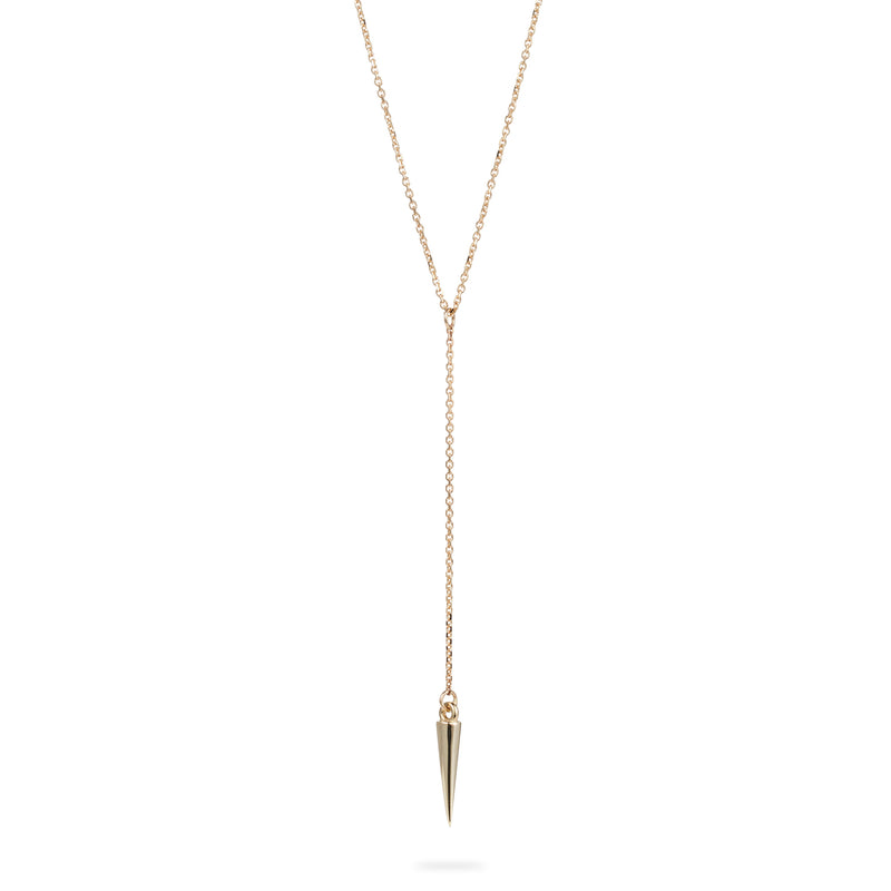 Luke Rose Jewellery Gold Pendulum Lariat Necklace