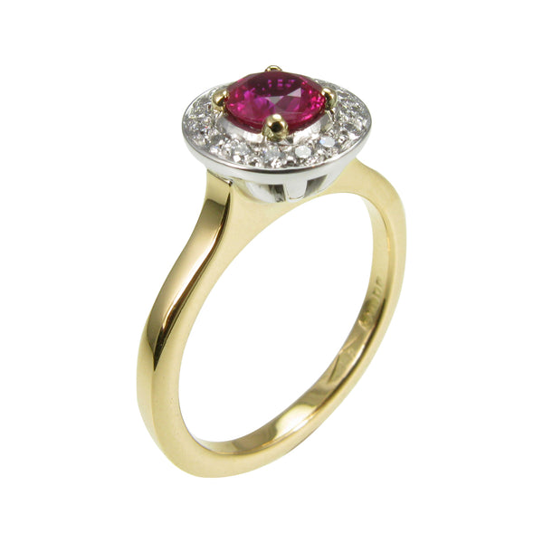 Ruby and Diamond Anniversary Ring